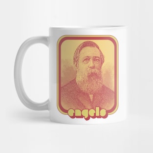 Friedrich Engels // Retro Aesthetic Fan Art Design Mug